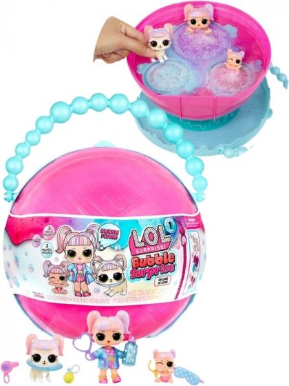 LOL Surprise Bubble Surprise Deluxe - boblebad med 3 dukker og tilbehør - pink