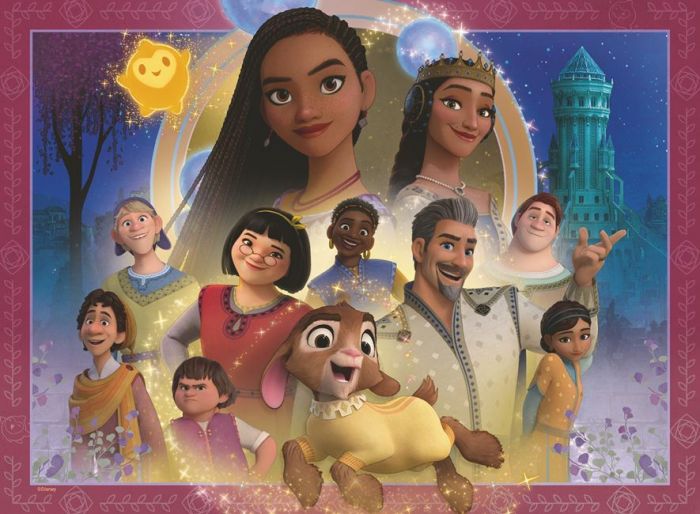 Ravensburger puslespil 100 brikker - Disney Wish karakterer