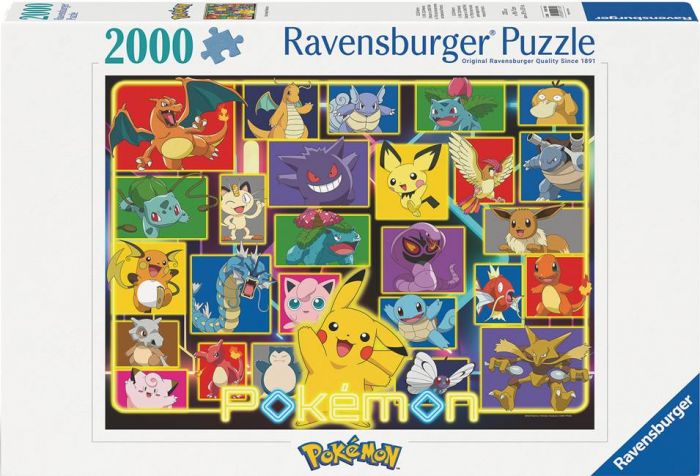 Ravensburger puslespil 2000 brikker - Pokémon