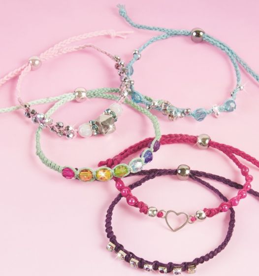 Make it Real Rainbow Bling Bracelets - lag 5 fargerike armbånd