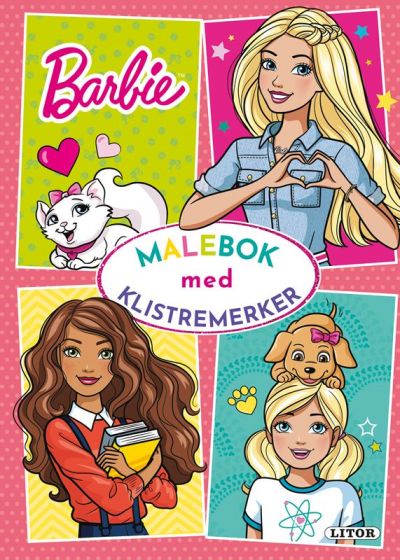 Barbie målarbok med klistermärken