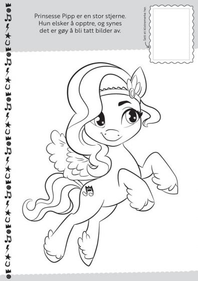 My Little Pony malebok med klistremerker