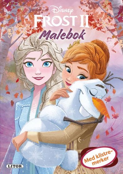 Disney Frozen 2 malebok med klistremerker - Elsa, Anna og Olaf