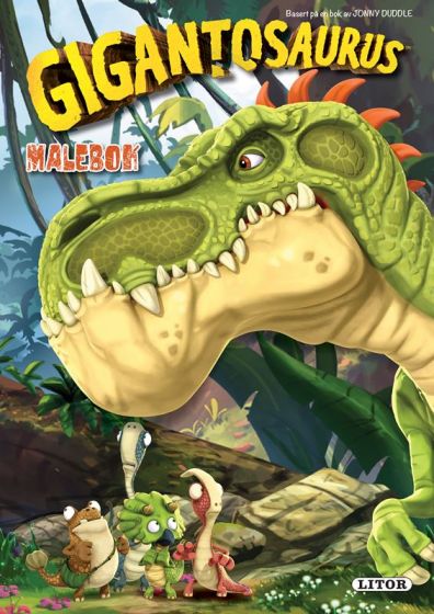 Gigantosaurus malebok - fargelegg morsomme dinosaurer