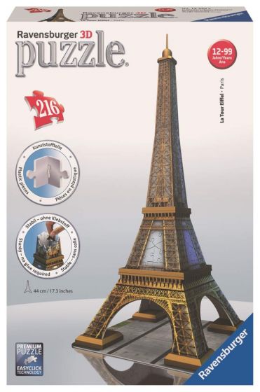 Ravensburger 3D Puslespil 216 brikker - Eiffeltårnet
