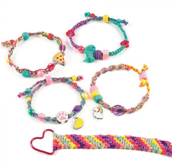Make it Real Good Vibes Bracelet Kit - lag 5 flettearmbånd med perler og anheng