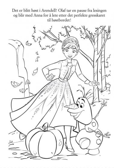 Disney Frozen Elsa og Nokk malebok med klistremerker