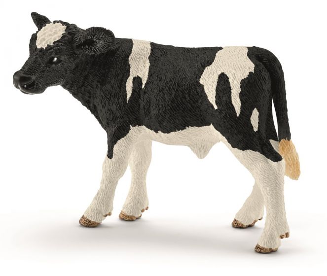 Schleich kalv, sortbroget - 5 cm