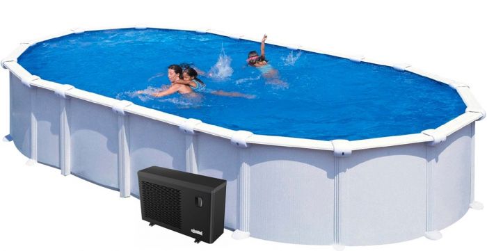 Swim & Fun Varmepumpe Inverter 9,0 kW til basseng - med wifi-styring 