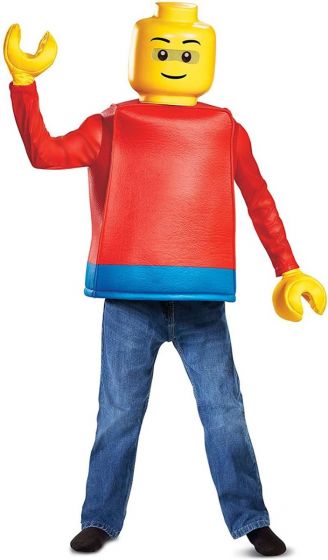 LEGO Guy Classic maskeraddräkt 7-8 år - 122-128 cm