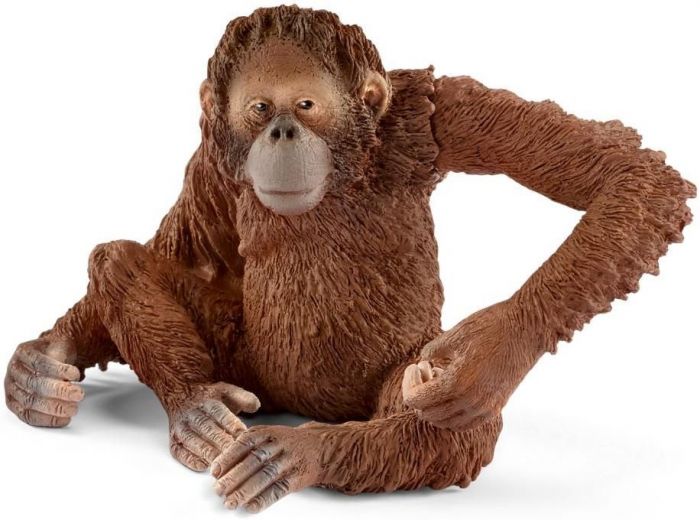 Schleich Wild Life Orangutang-hunn med bevegelig arm 14775 - figur 6 cm høy