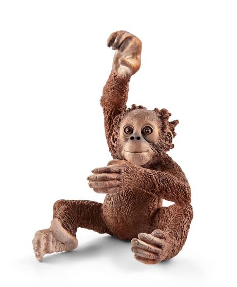 Schleich Wild Life orangutang-barn 14776 - figur 5 cm høy