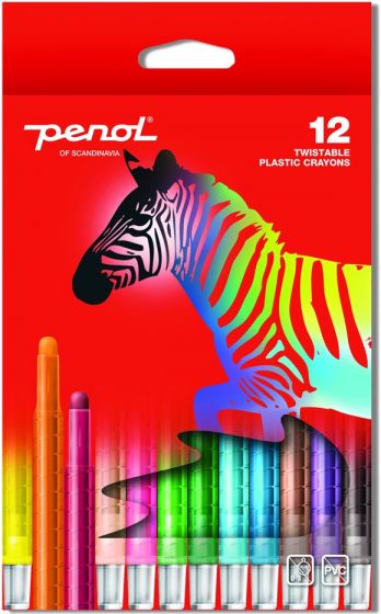 Penol Skrufarger - 12 fargeblyanter