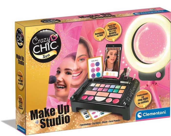 Clementoni Crazy Chic Makeup Studio sminkesett med selfiering