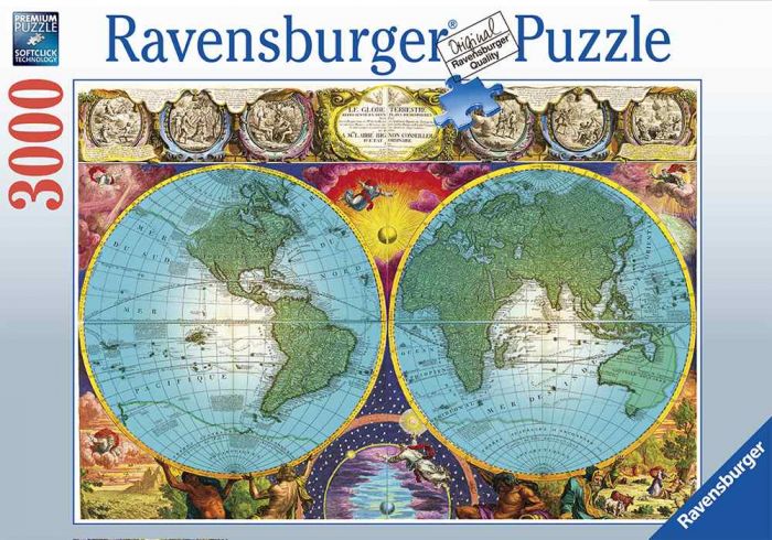 Ravensburger puslespill 3000 brikker - Antique map