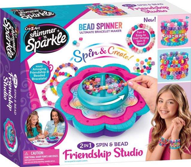 Shimmer 'n Sparkle Spin & Bead Bracelet Studio - lag kule armbånd med perlespinner