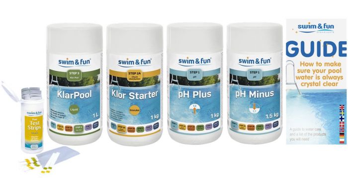 Swim & Fun Startpaket för pool - Klor