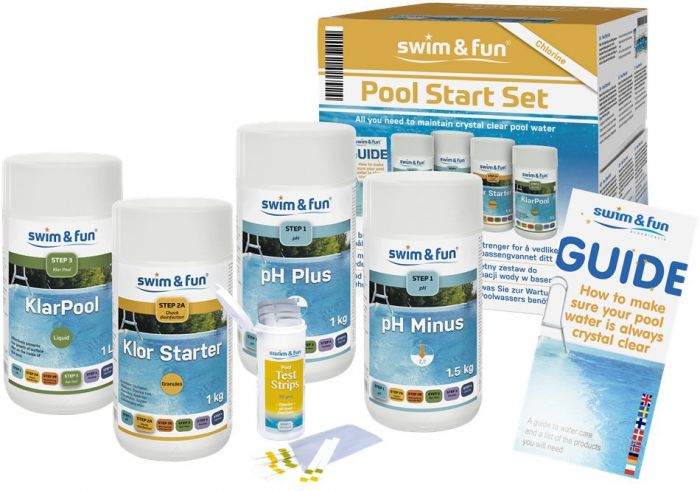 Swim & Fun Startpakke til basseng - Klor
