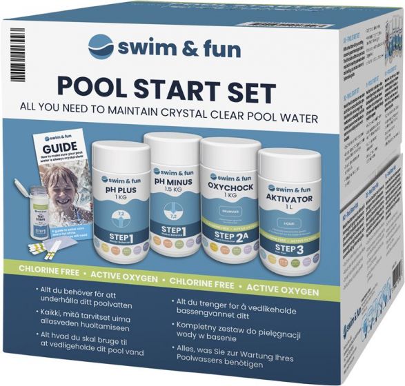Swim & Fun Startpakke til basseng - Klorfri