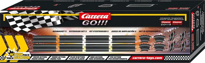 Carrera GO!!! Extension Set - 5 meter utvidelsesdeler til Carrera GO bilbane