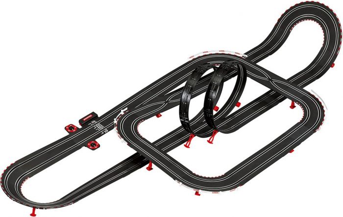 Carrera GO!!! DTM Race Up! bilbane med dobbel loop og fly-over - 9 m