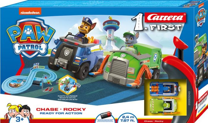 Carrera First PAW Patrol - Ready for Action bilbane med Chase og Rocky - 2,4 m