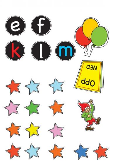 Lek og lær oppgavebok med stjerner og klistremerker - Jeg kan alfabetet  - fra 6 år