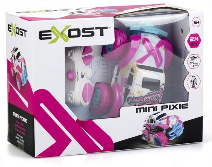 Silverlit Exost Mini Pixie - rosa radiostyrt bil - kjører opptil 8 km/t - 1:34 skala - 10 cm