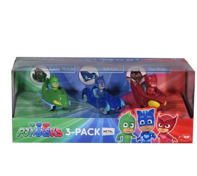 PJ Masks Pyjamashjältarna leksaksbilar 3-pack