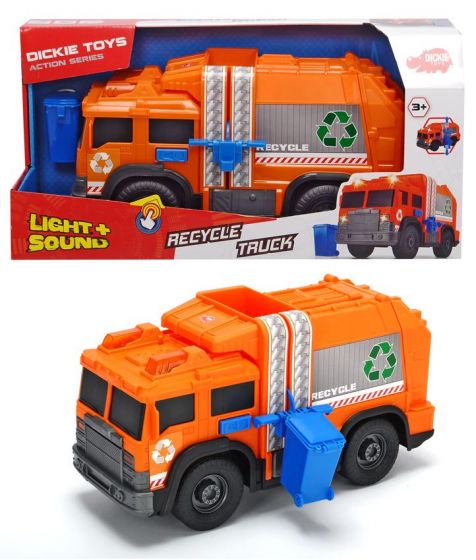 Dickie Toys søppelbil med lys og lyd - 30 cm
