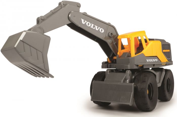 Dickie Toys Volvo leksats i 4 delar - med hjälm, anläggningsmaskiner och sandleksaker