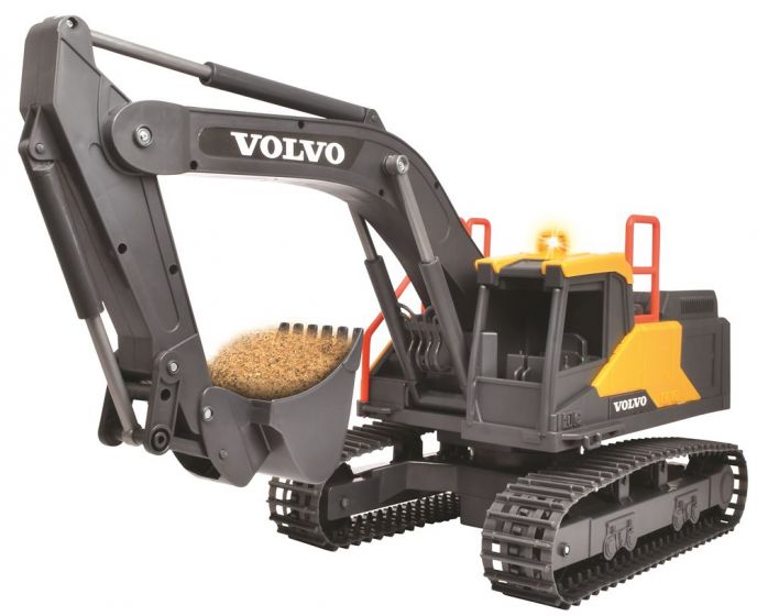 Dickie Toys stor Volvo grävmaskin med ljud och ljus - fjärrkontroll