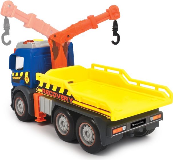 Dickie Toys Action Truck - Mercedes redningsbil med bevægelig kranarm, lyd og advarselslys