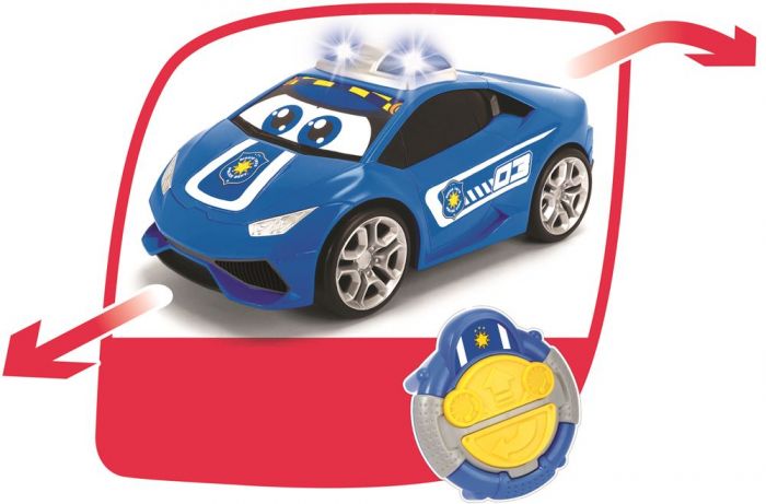 Dickie Toys RC Happy IRC Pauly Police bil med blålys - 27 cm