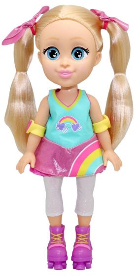 Love Diana Doll Mashup Cheerleader to Roller Skater - dukke med to antrekk i ett - 33 cm