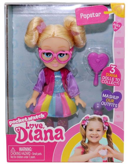 Love Diana Popstar - popstjernedukke med bevegelige ledd - 15 cm