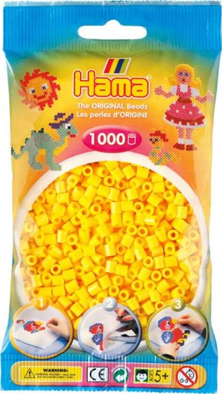 Hama Midi 1000 pärlor - gul