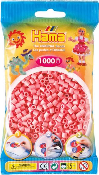Hama Midi 1000 perler - lys rosa