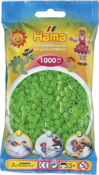 Hama Midi 1000 pärlor - limegrön