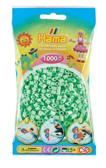 Hama Midi perlepakke: Grønn + Lys grønn + Pastellmint