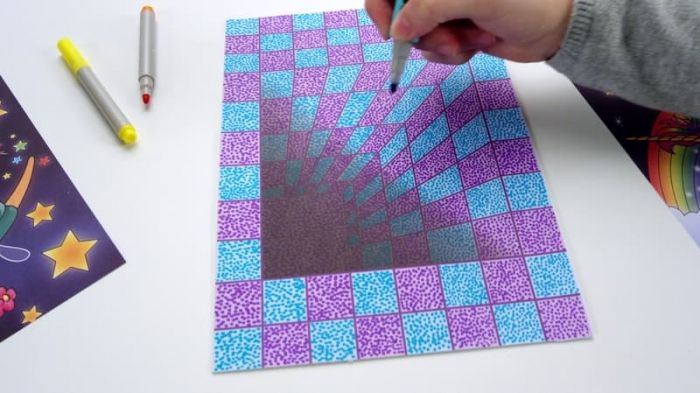 Pixelo 3D illusjoner tegnesett - elektronisk penn og illustrasjoner - lag prikkete mønstre for 3D-effekt