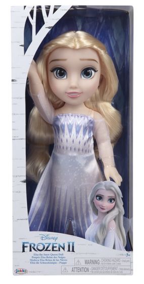 Disney Frozen 2 dukke - Isdronningen Elsa i kjole med kappe - 38 cm 