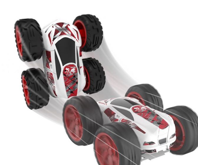 Silverlit Exost Gyrotex - radiostyrt stuntbil som kan kjøre på to hjul - autobalanse funksjon - 12 km/t - 23 cm
