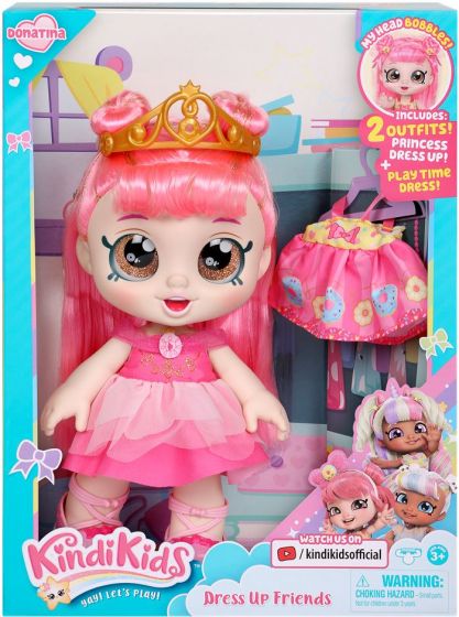 Kindi Kids Dress Up Donatina docka med prinsesskläder - 25 cm