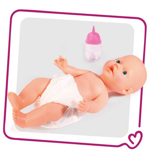 Smoby Baby Nurse elektrisk puslebord til dukker - med dukke, tablet og tilbehør