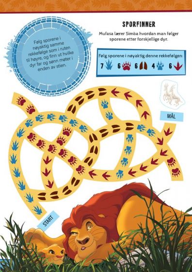 Disney Løvenes Konge aktivitetsbok med klistremerker - Simba