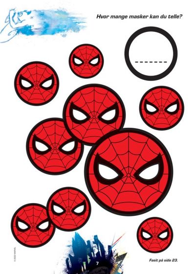 SpiderMan aktivitetsbok med kule klistremerker
