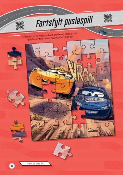 Disney Cars 3 aktivitetsbok med klistremerker - Pixar Biler