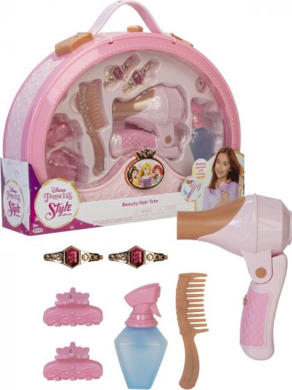 Disney Princess Style Collection kuffert med hårpynt og hårtørrer med lyd