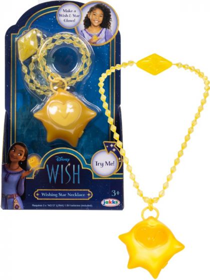 Disney Wish Halskæde Wish Upon a Star - gul halskæde der kan lyse